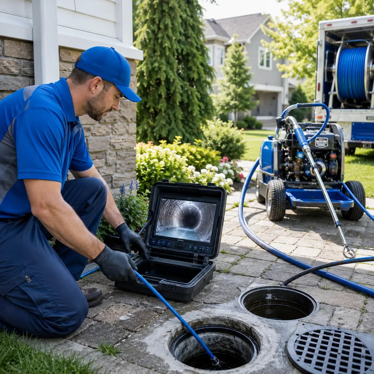 Outdoor drain cleaning professionals serving Green Mountain, NC